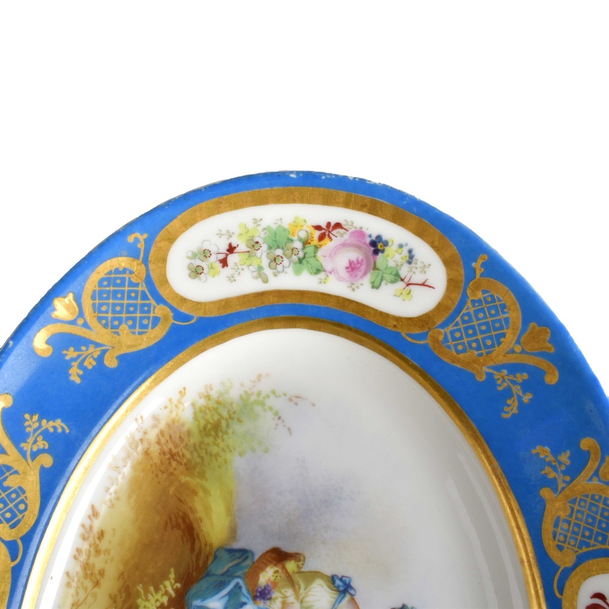 Antique Sevres Porcelain Dish