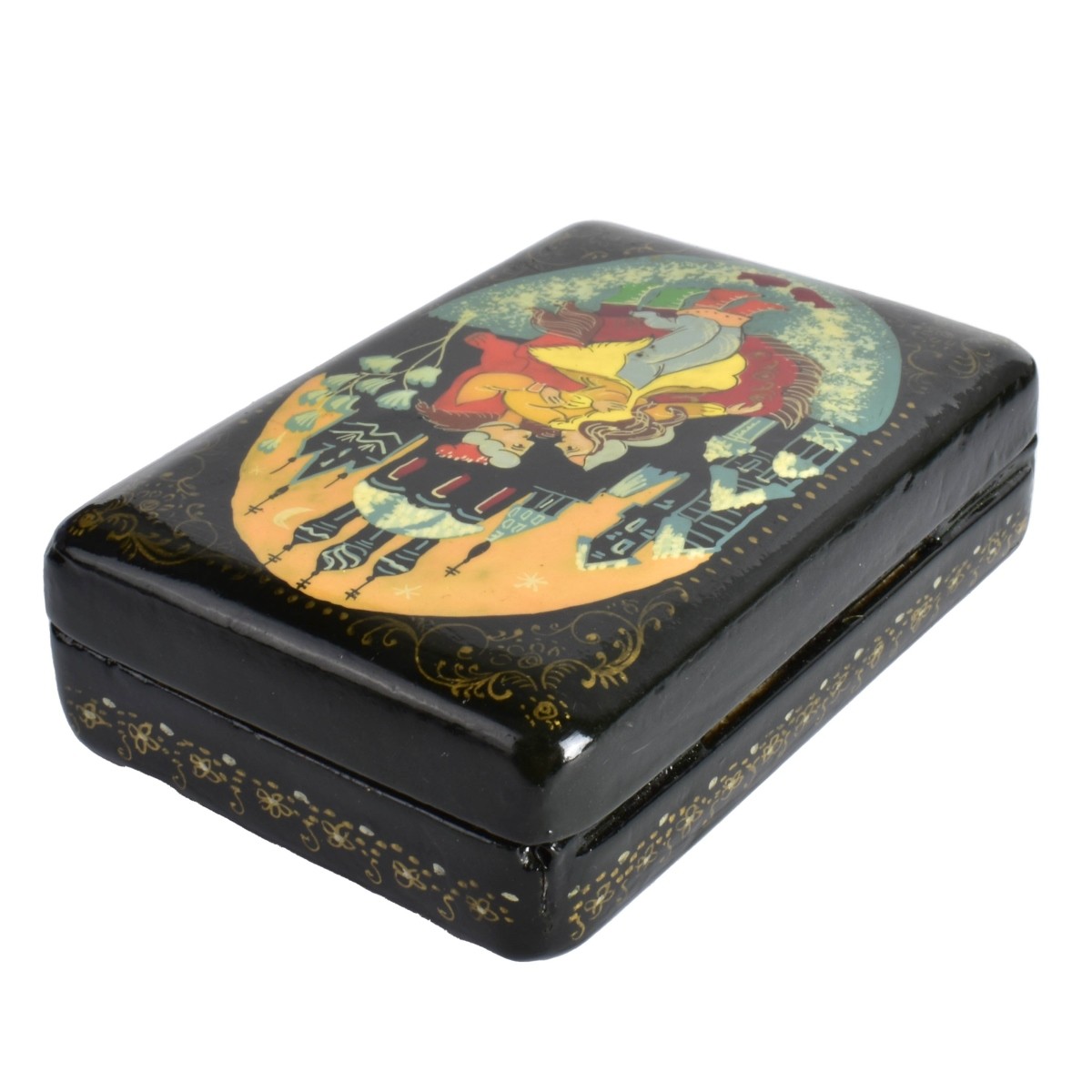 Vintage Russian Lacquer Miniature Boxes