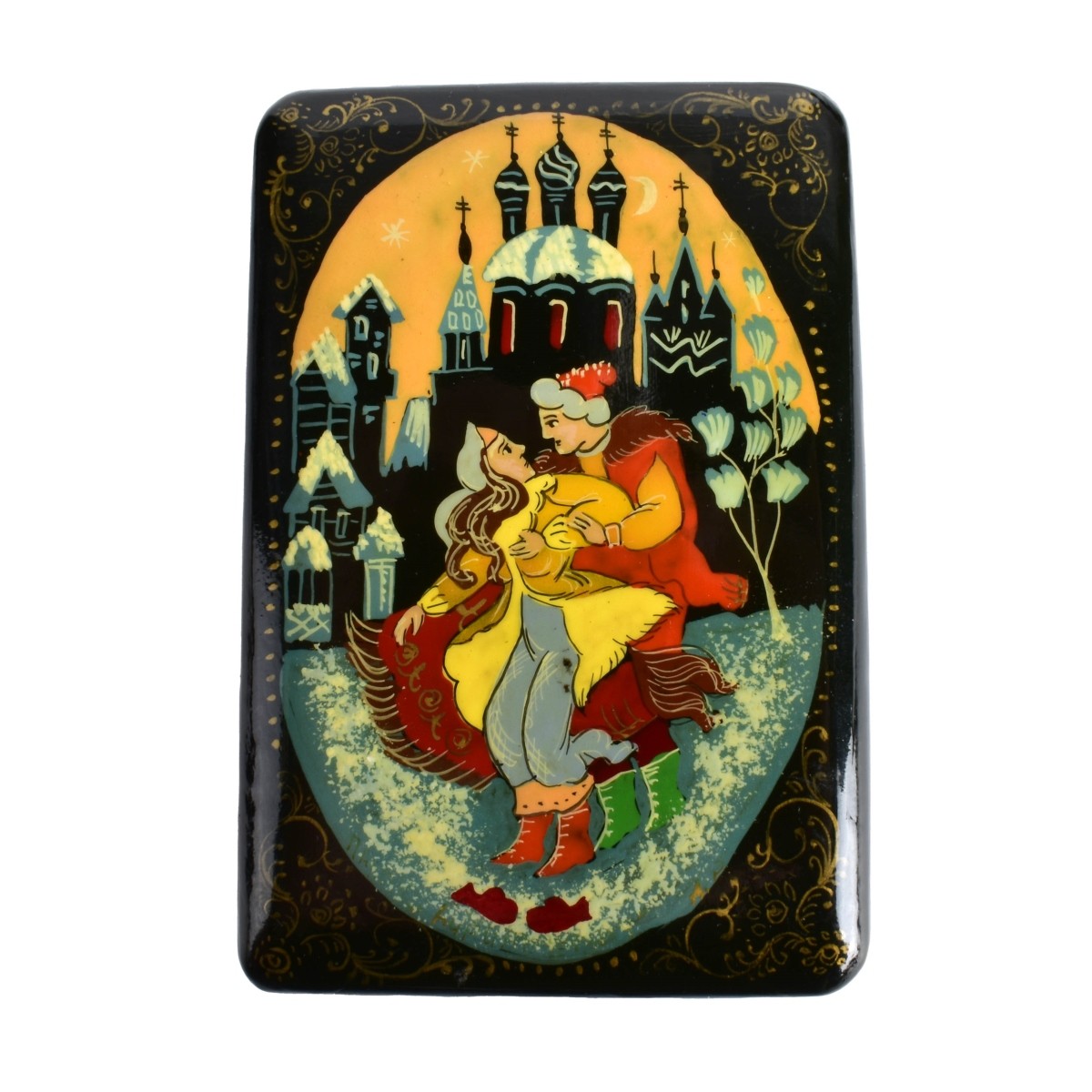 Vintage Russian Lacquer Miniature Boxes