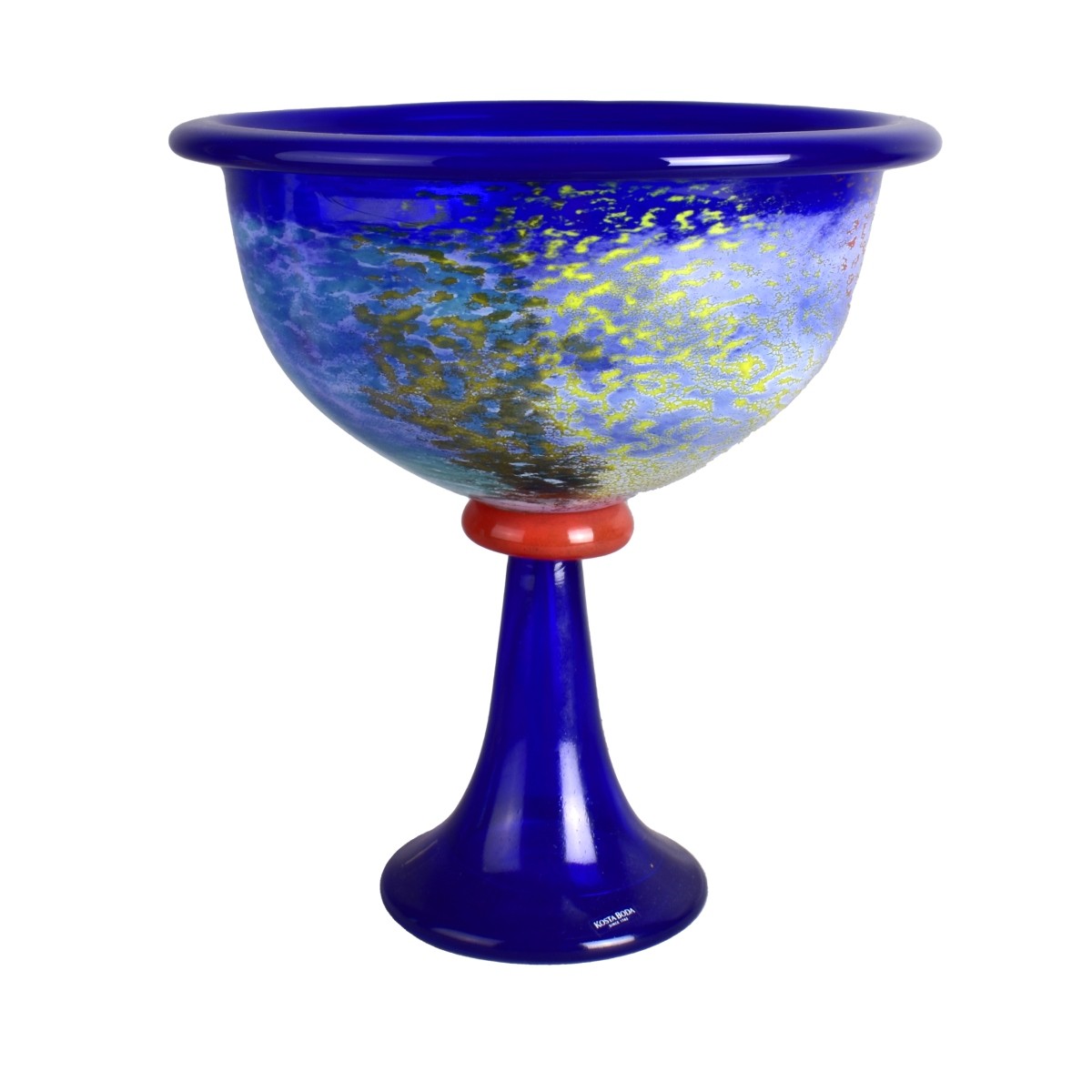 Kosta Boda Art Glass Pedestal Bowl