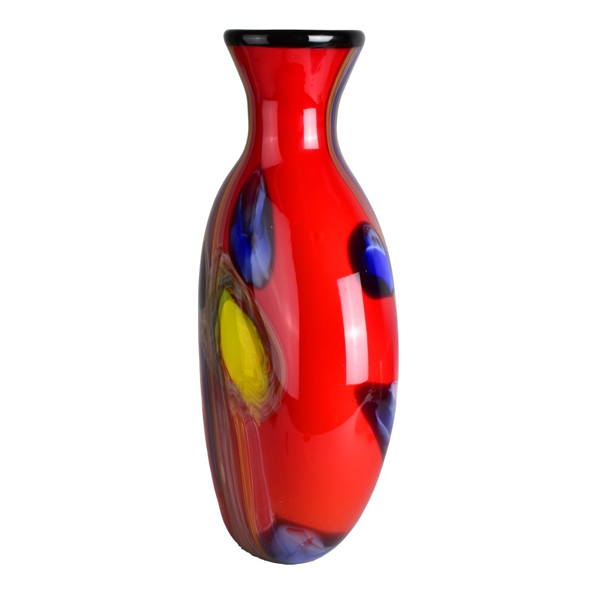 Murano Style Art Glass Vase