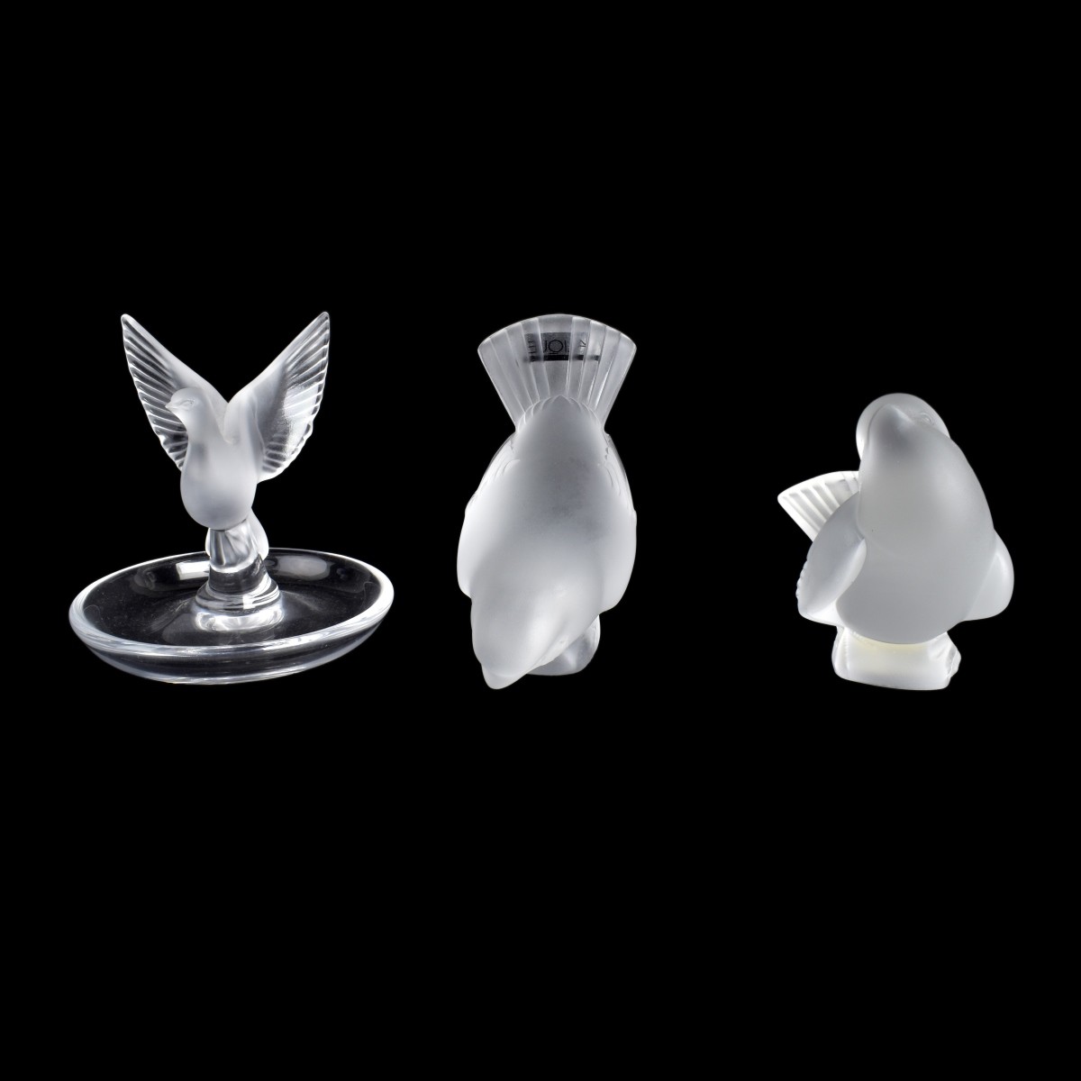 Three Lalique Crystal Figurines