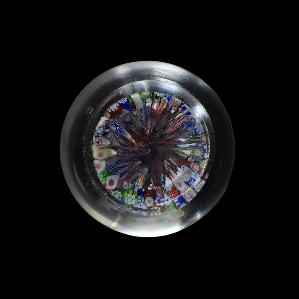 Baccarat Paperweight Closepack Millefiori