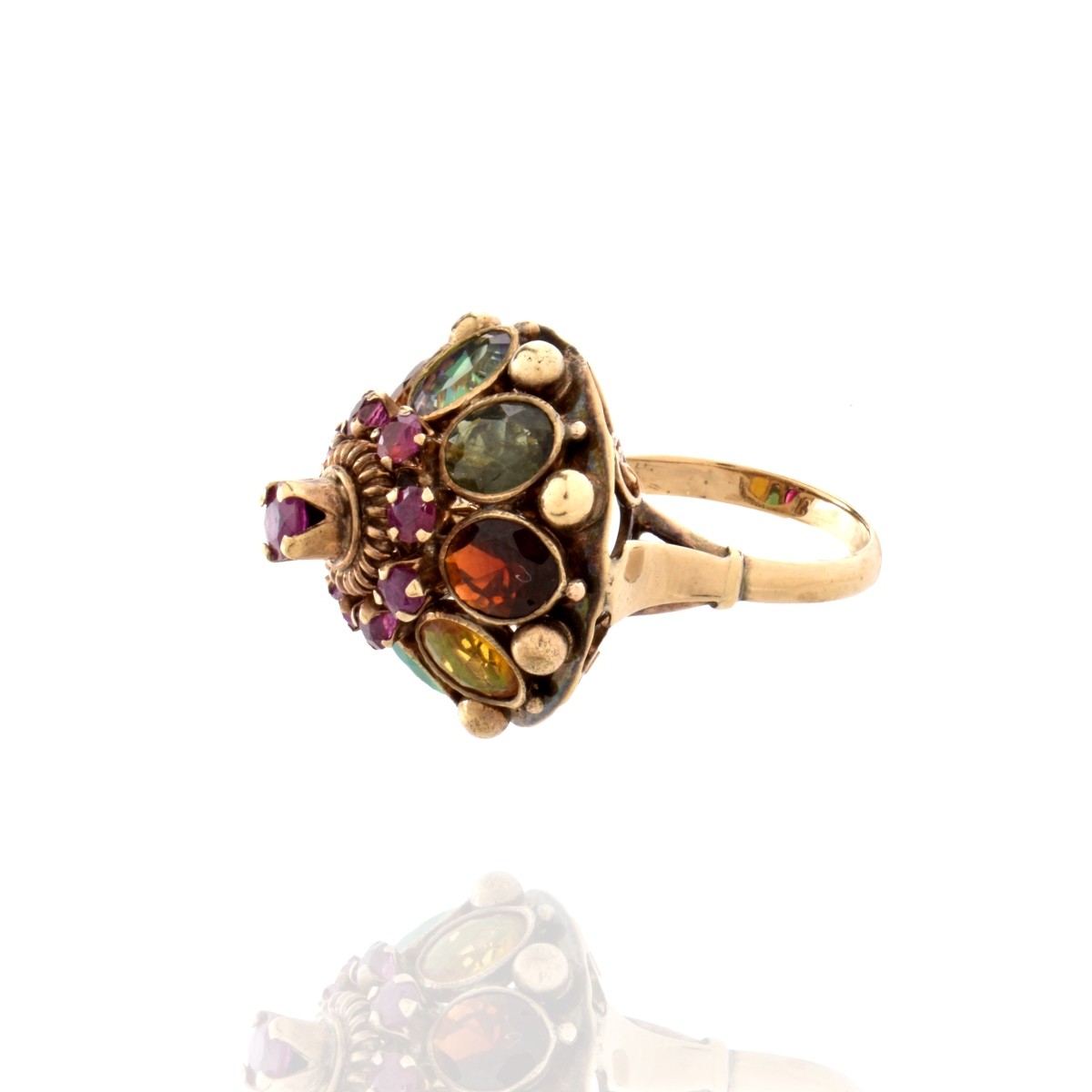 Gemstone and 14K Ring