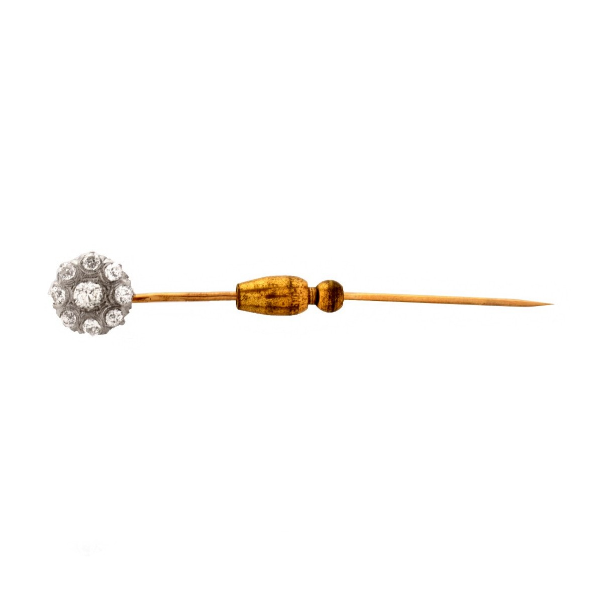 Diamond and 14K Stick Pin