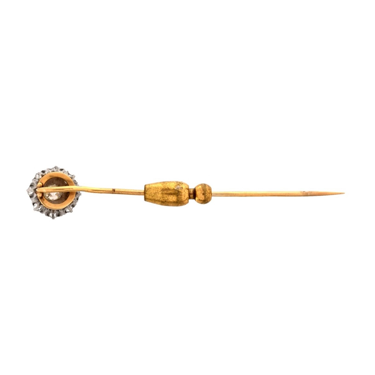 Diamond and 14K Stick Pin