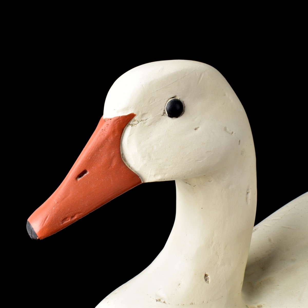 Large Vintage Wooden Swan Decoy