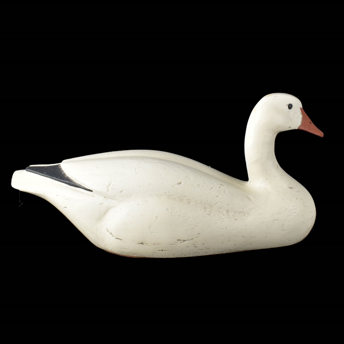 Large Vintage Wooden Swan Decoy