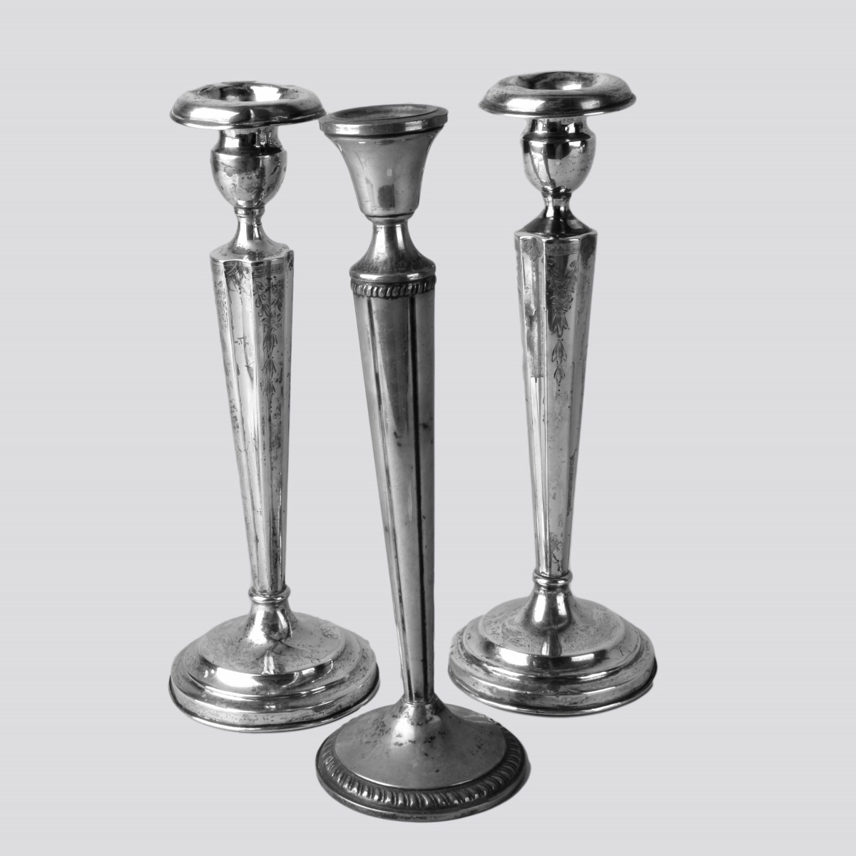 Vintage Weighted Sterling Candlesticks