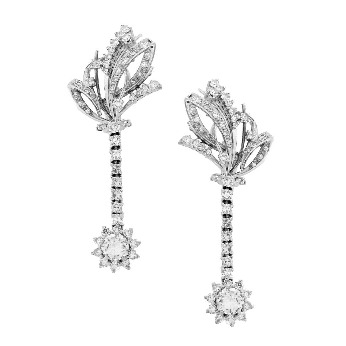 Diamond and 18K Earrings.