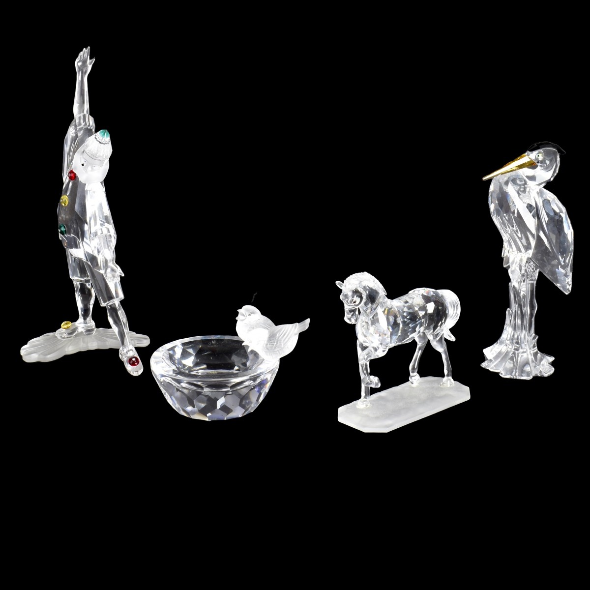 Four Swarovski Crystal Figurines