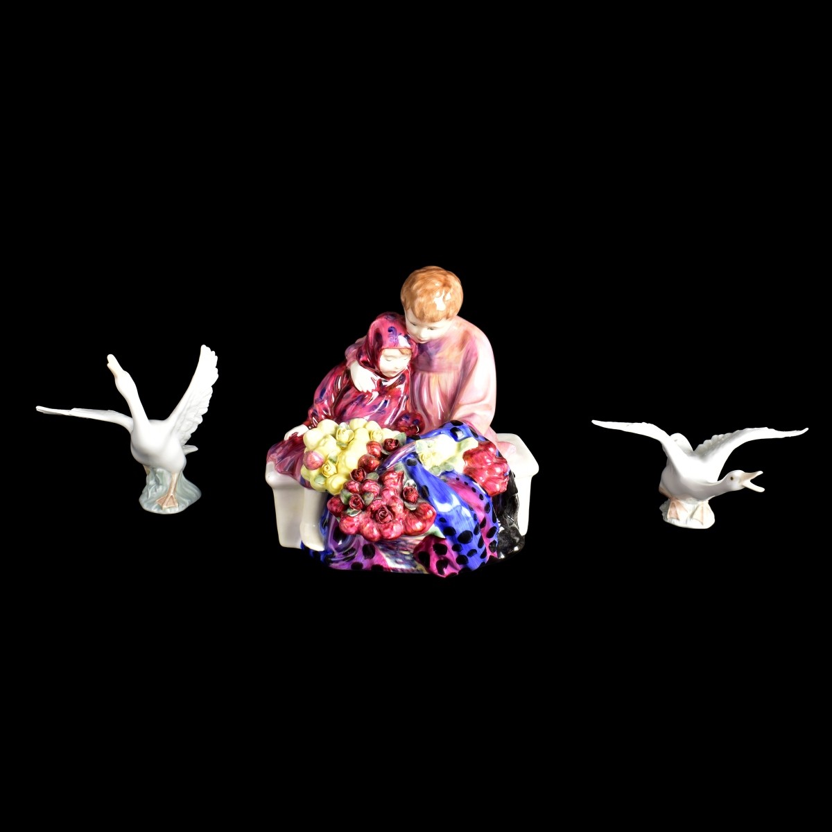 Three Vintage Porcelain Figurines