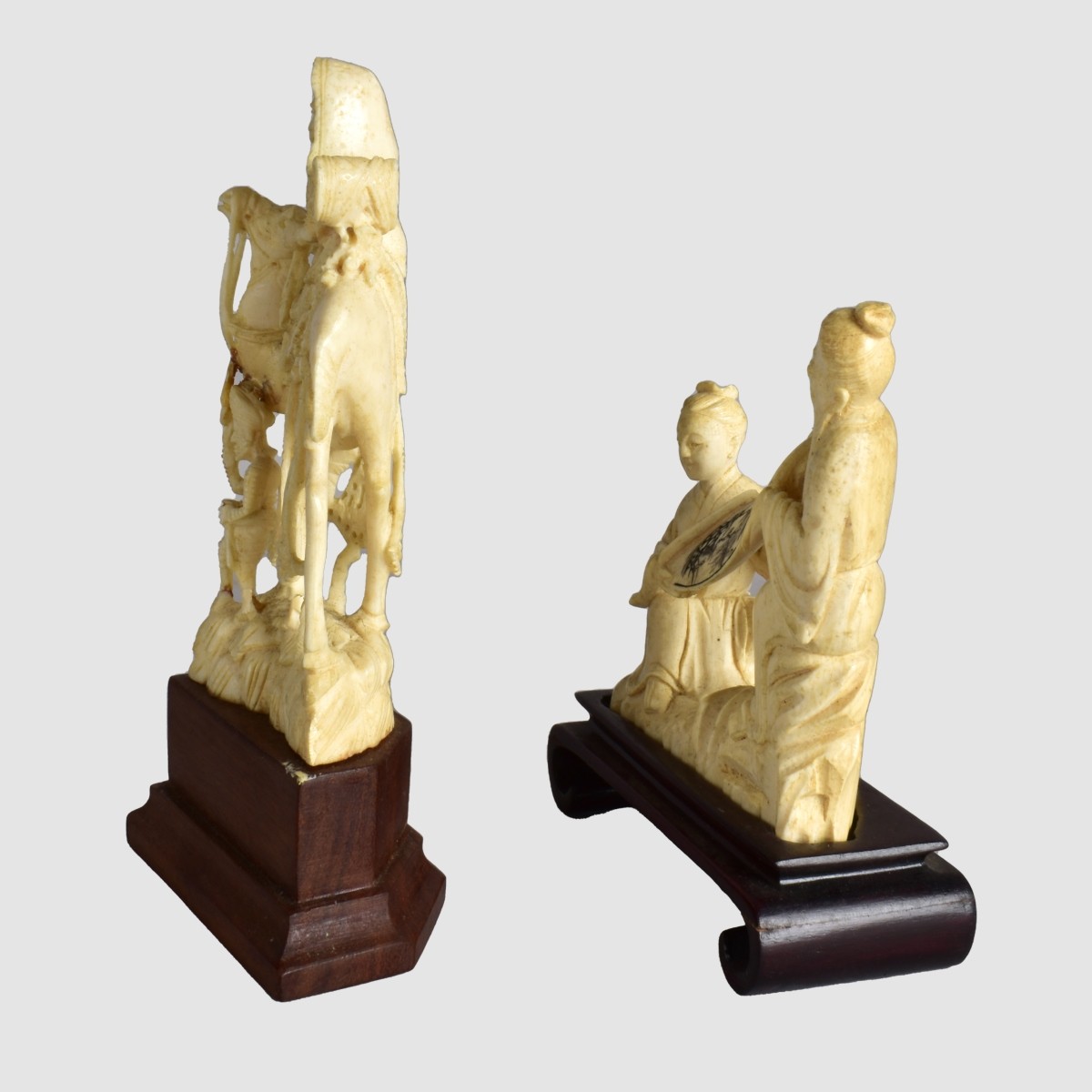 Two Oriental Carved Figurines