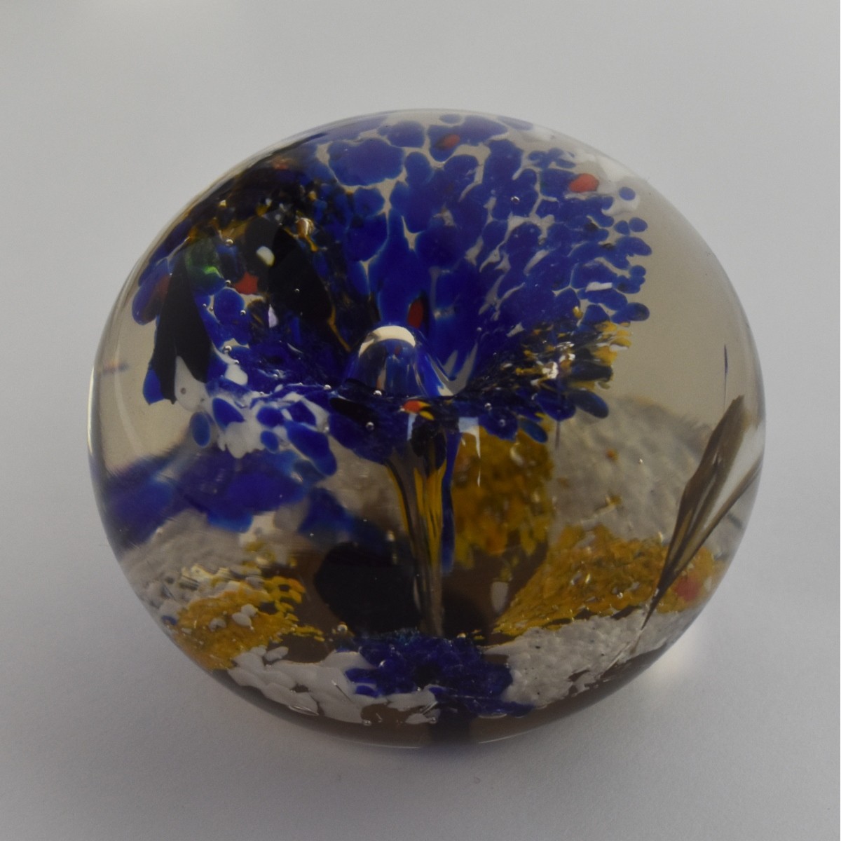 Art Glass Paperweight Mushroom Cloud