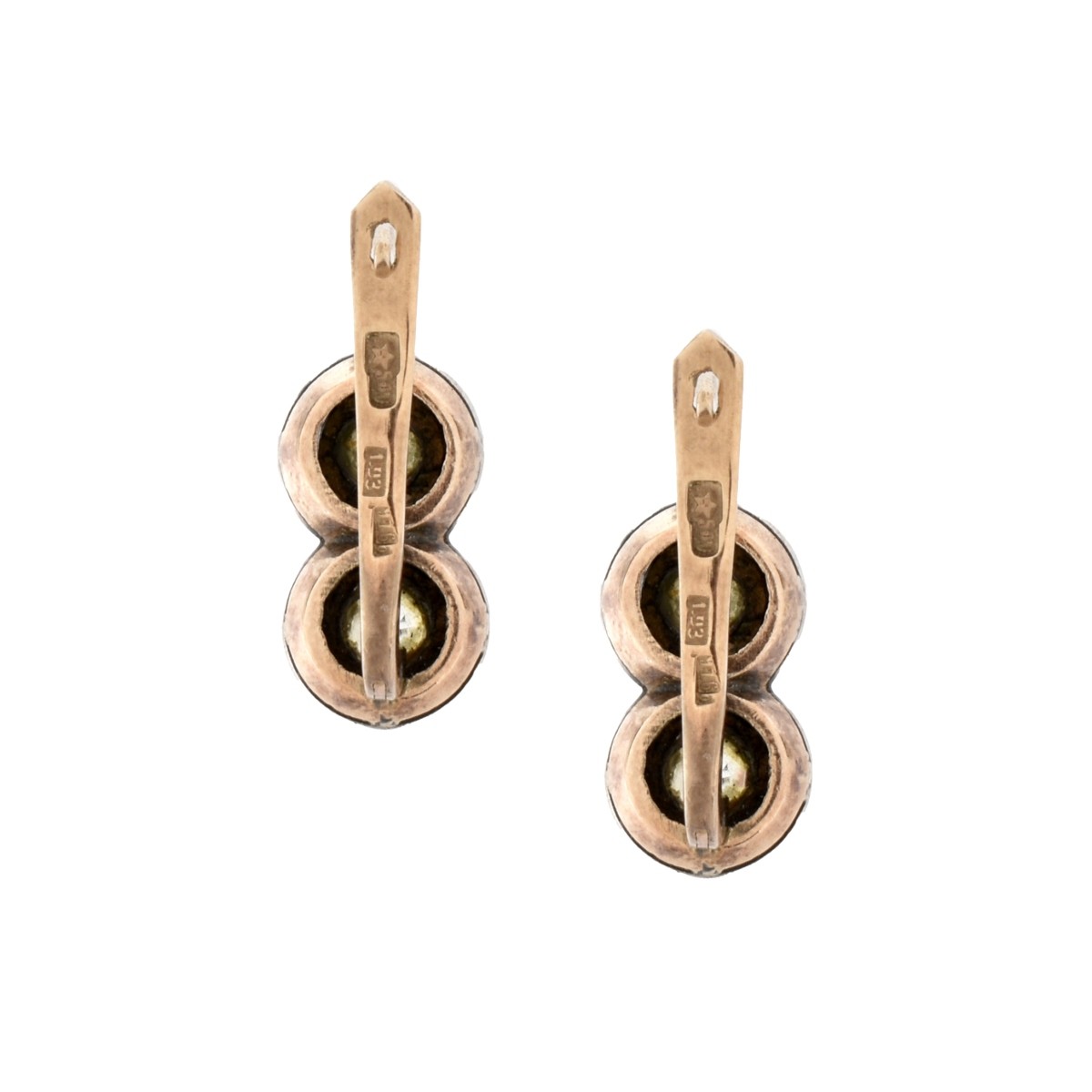 Diamond and 14K Earrings