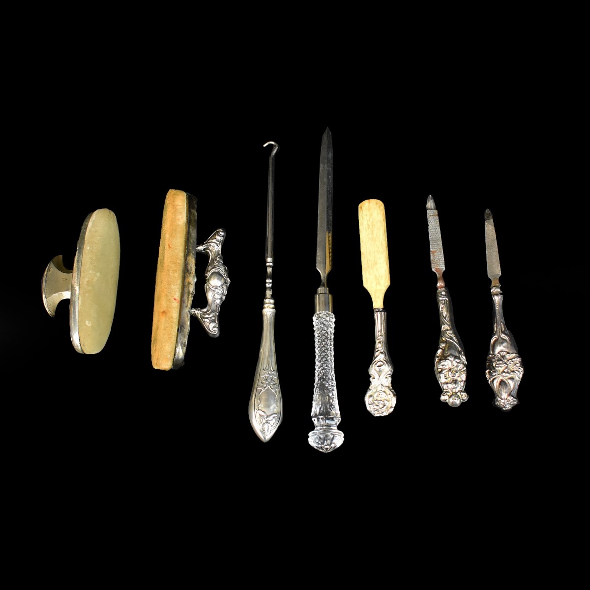 Vintage Assorted Sterling Handle Vanity Items