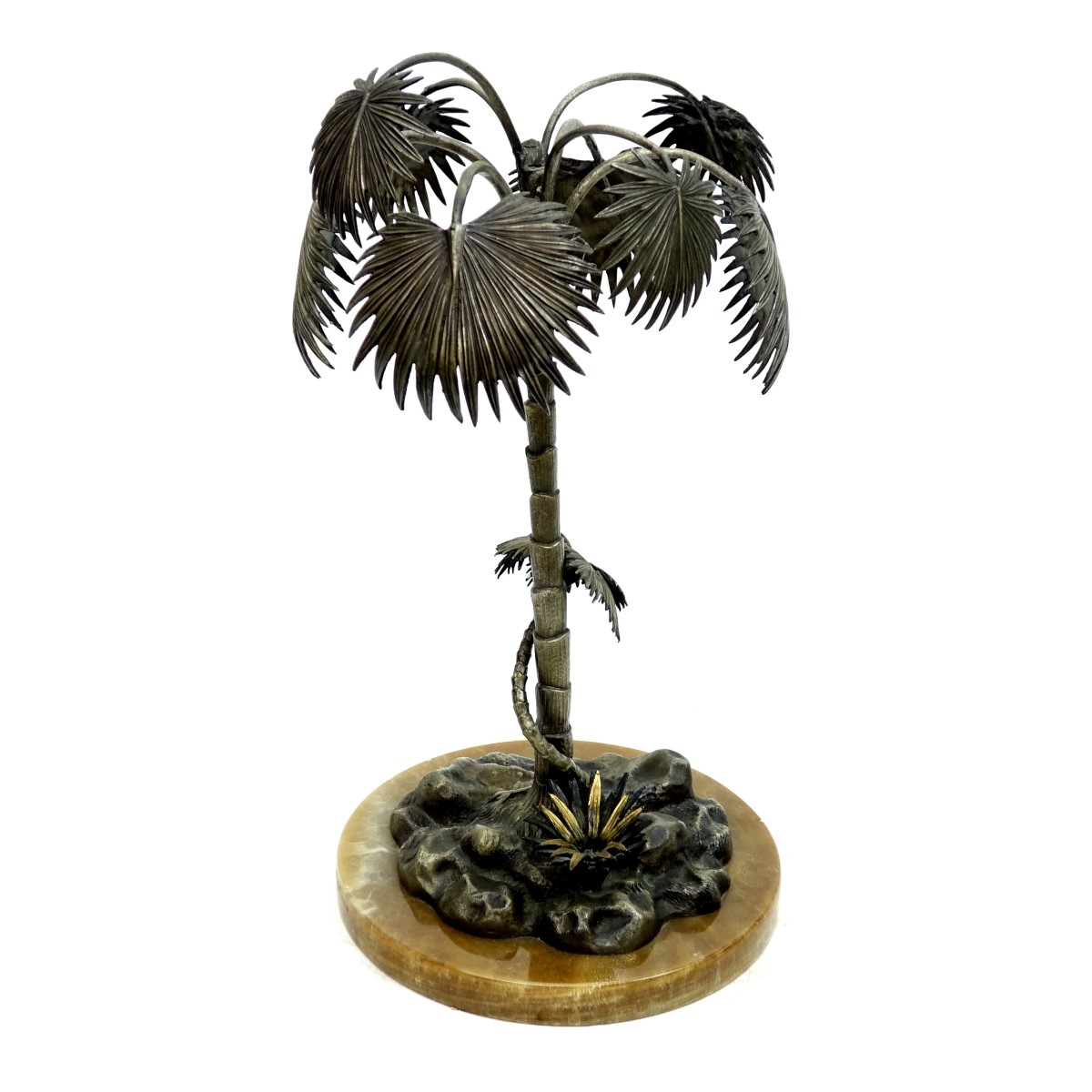 Lg Bergmann Style Silvered Bronze Centerpiece