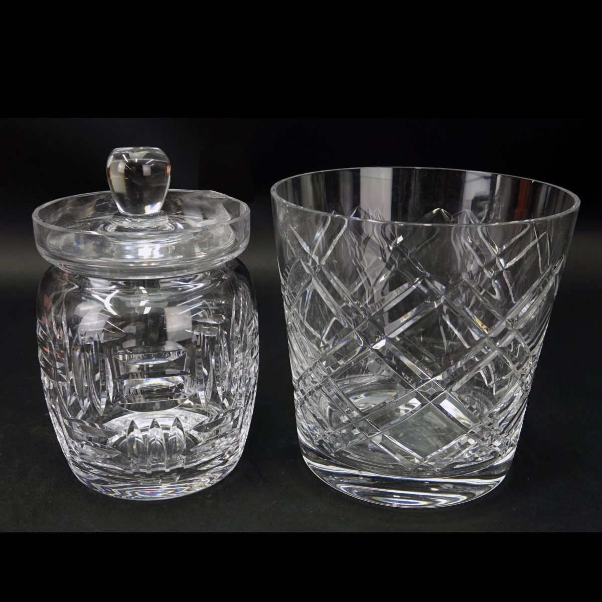 Two (2) Tiffany & Co. Crystal Tableware