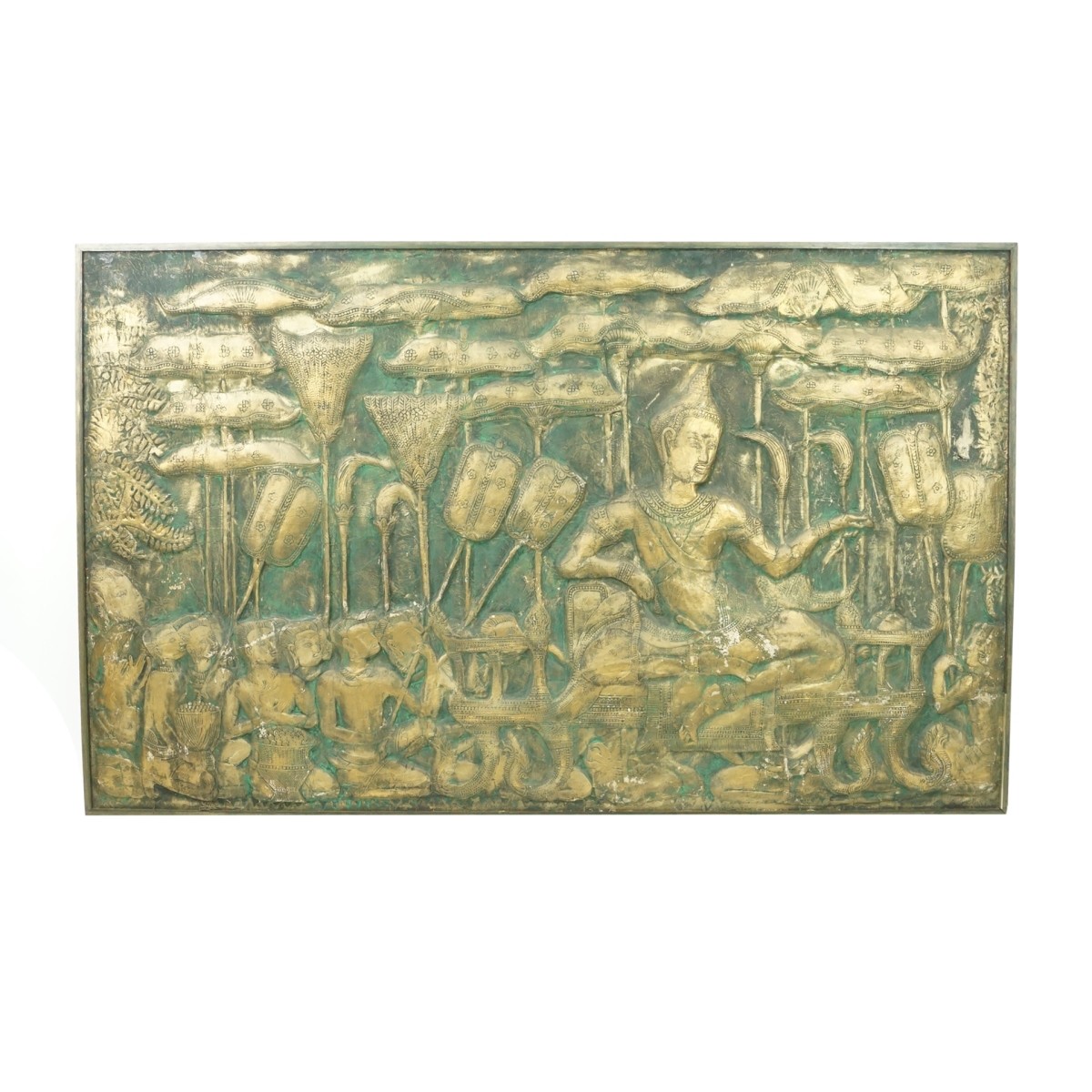 Thai Large Cast Paper Painting