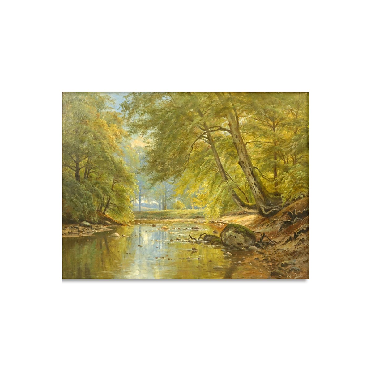 Lg. O/C "Wooded Landscape" Signed