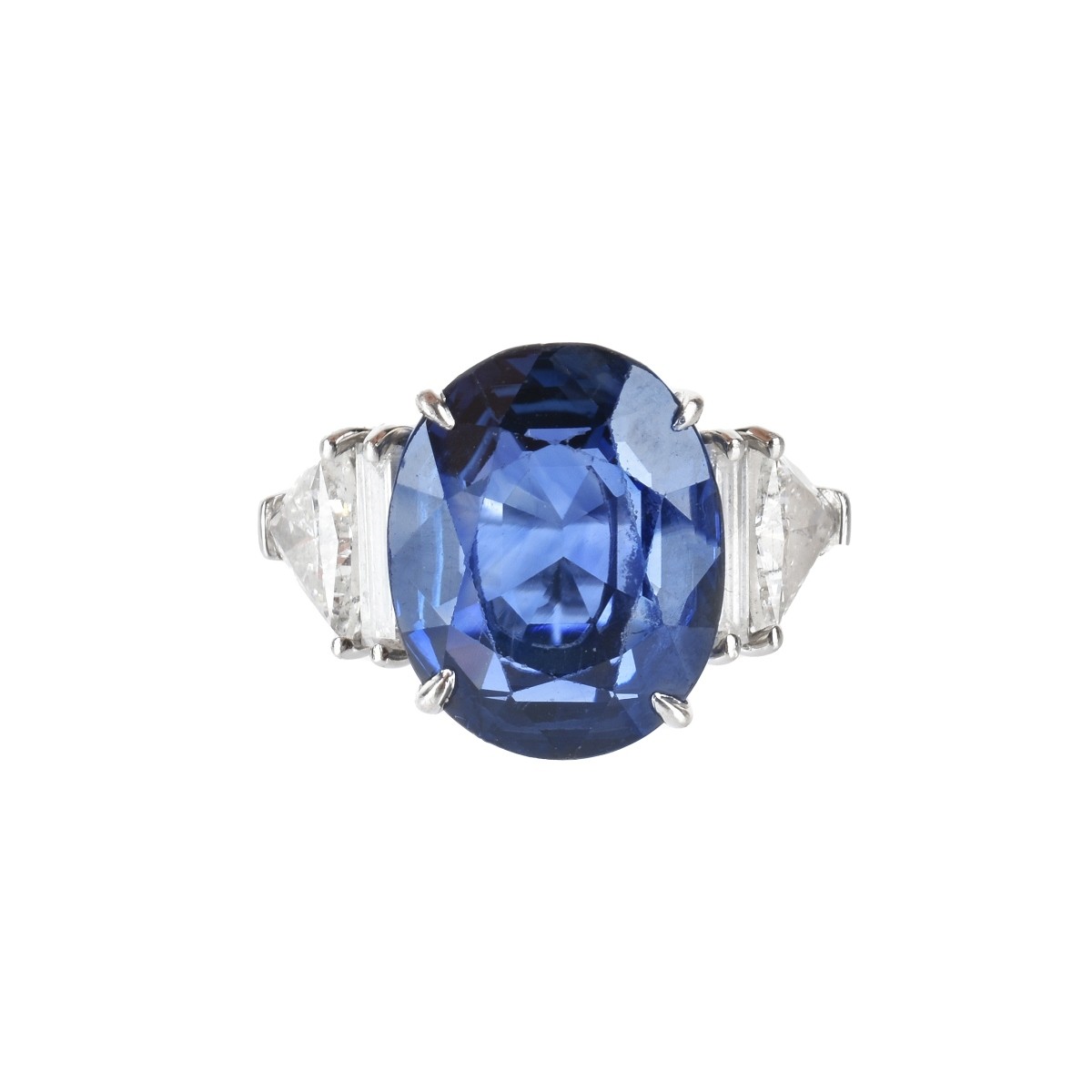 AGL Sapphire, Diamond and Platinum Ring