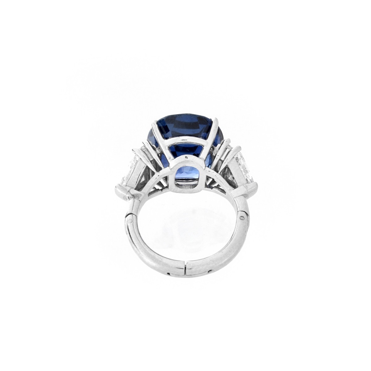 AGL Sapphire, Diamond and Platinum Ring