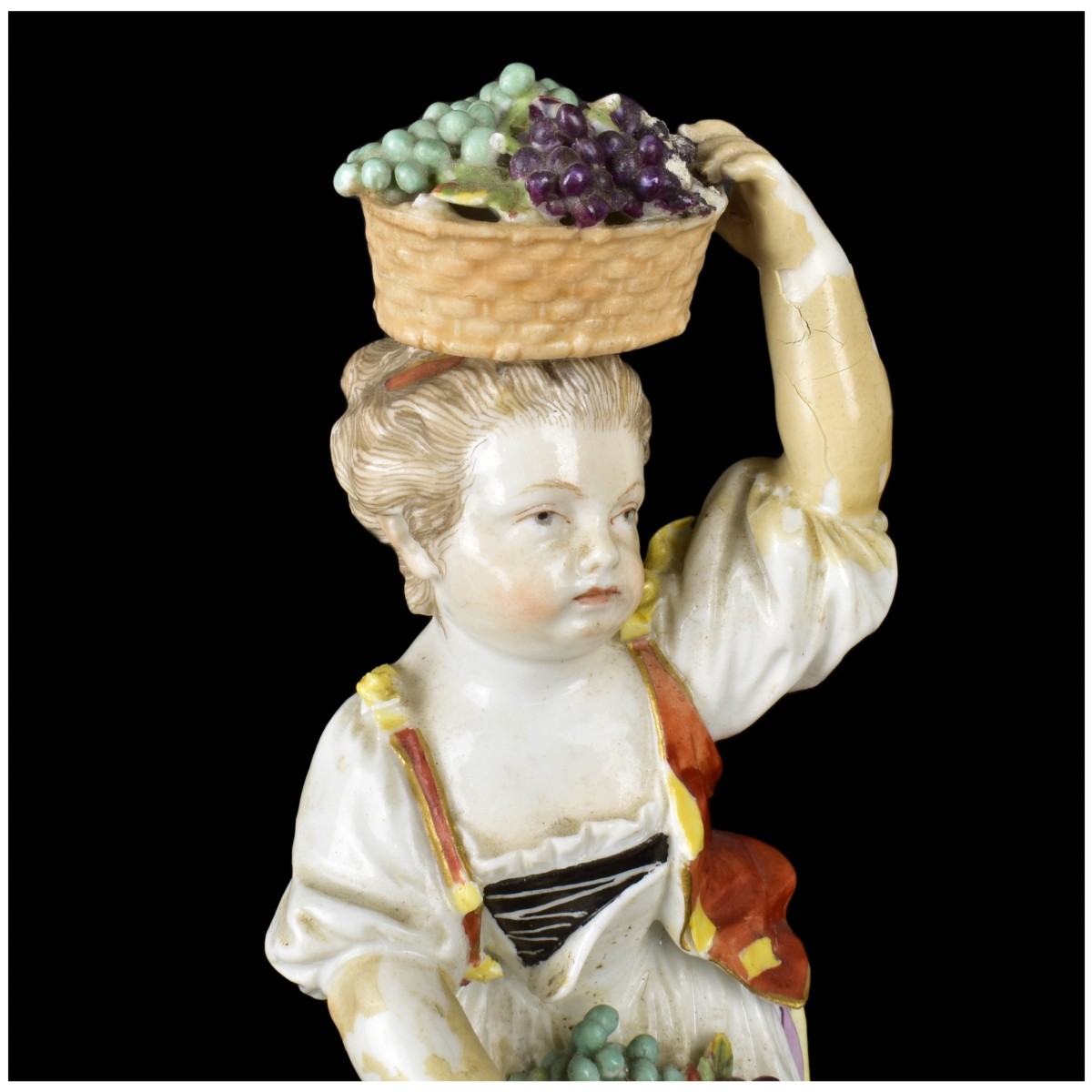 Antique Meissen Style Porcelain Figurine