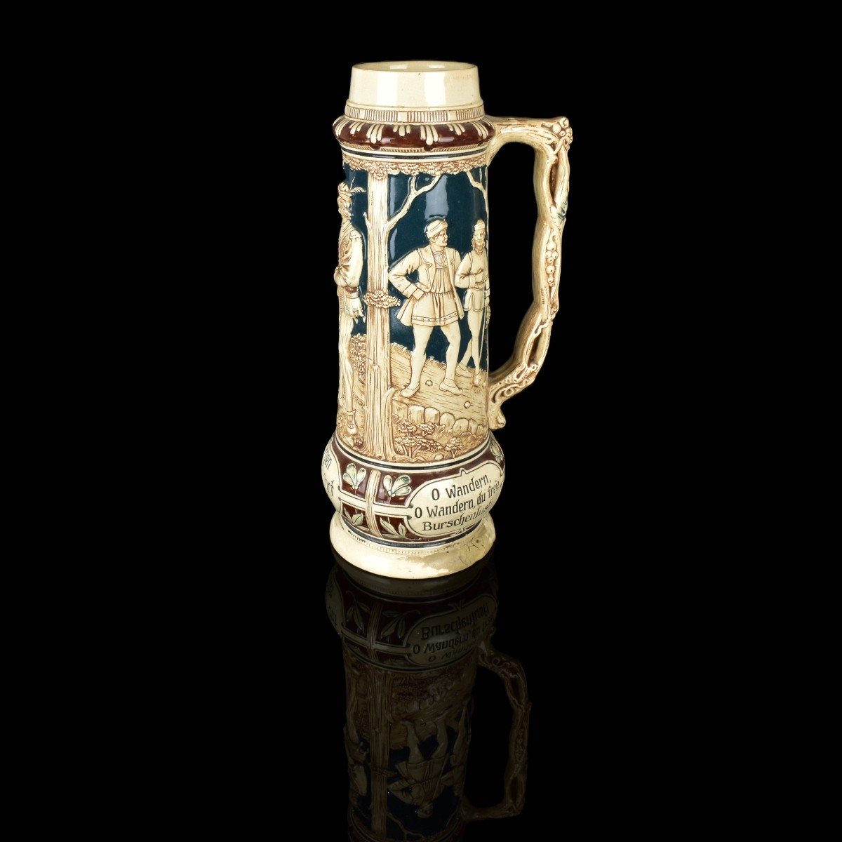 Large Antique German Beer Stein