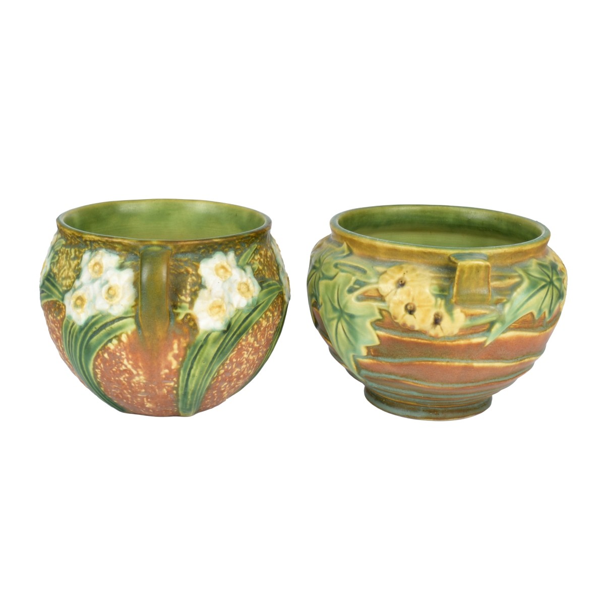 Two Antique Roseville Pottery vases