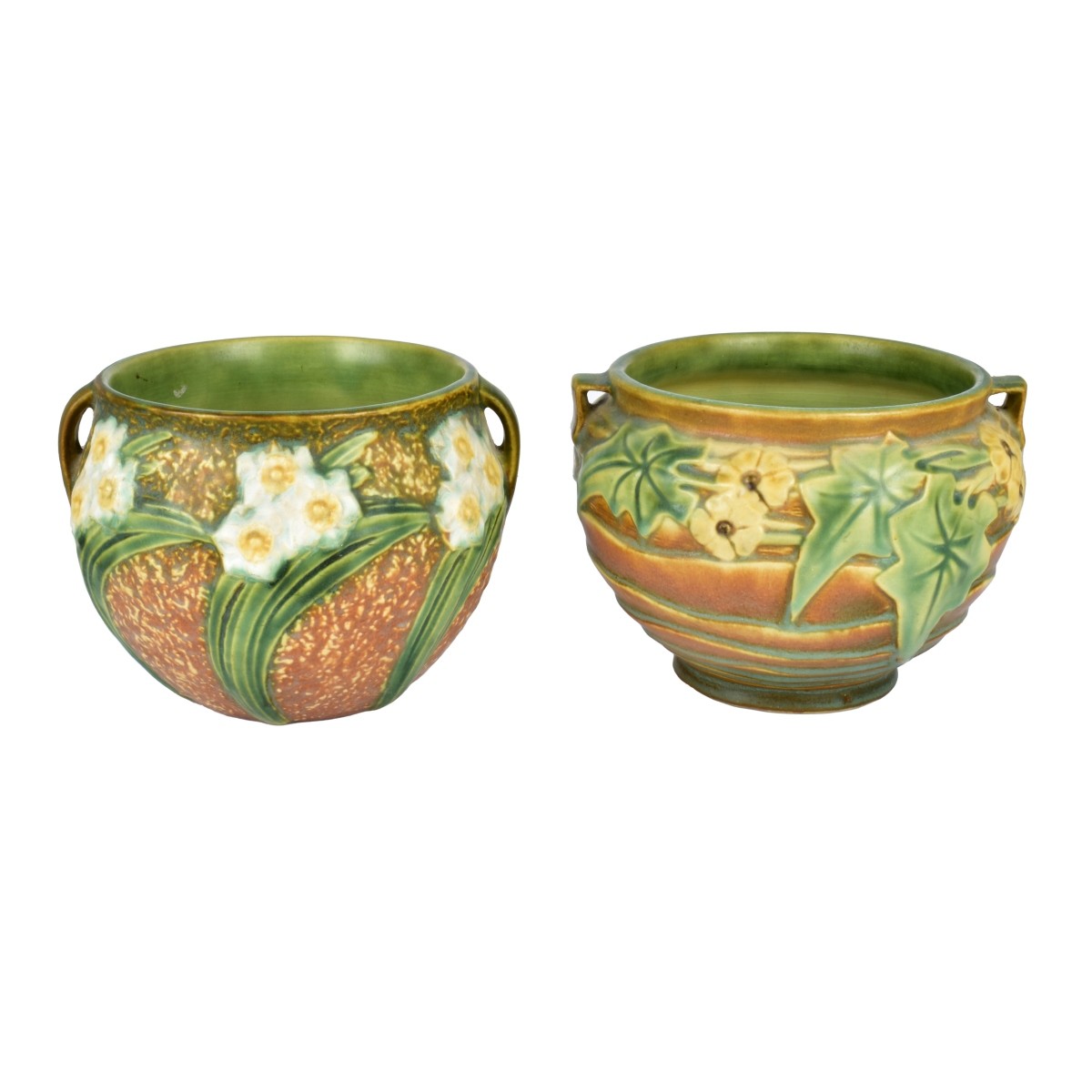 Two Antique Roseville Pottery vases