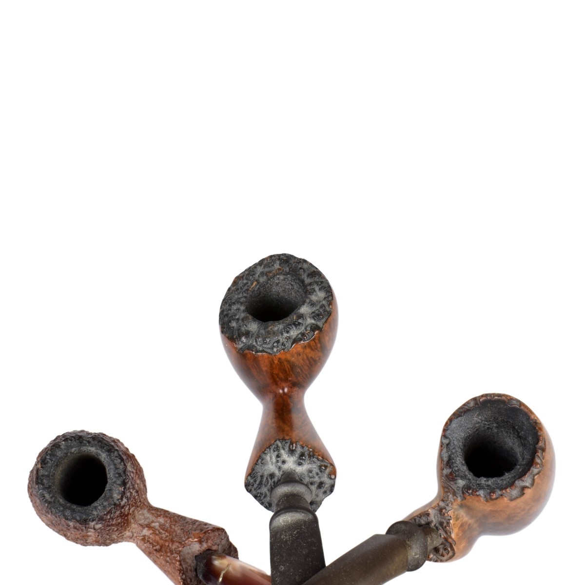 Three Carved Smoking Pipes