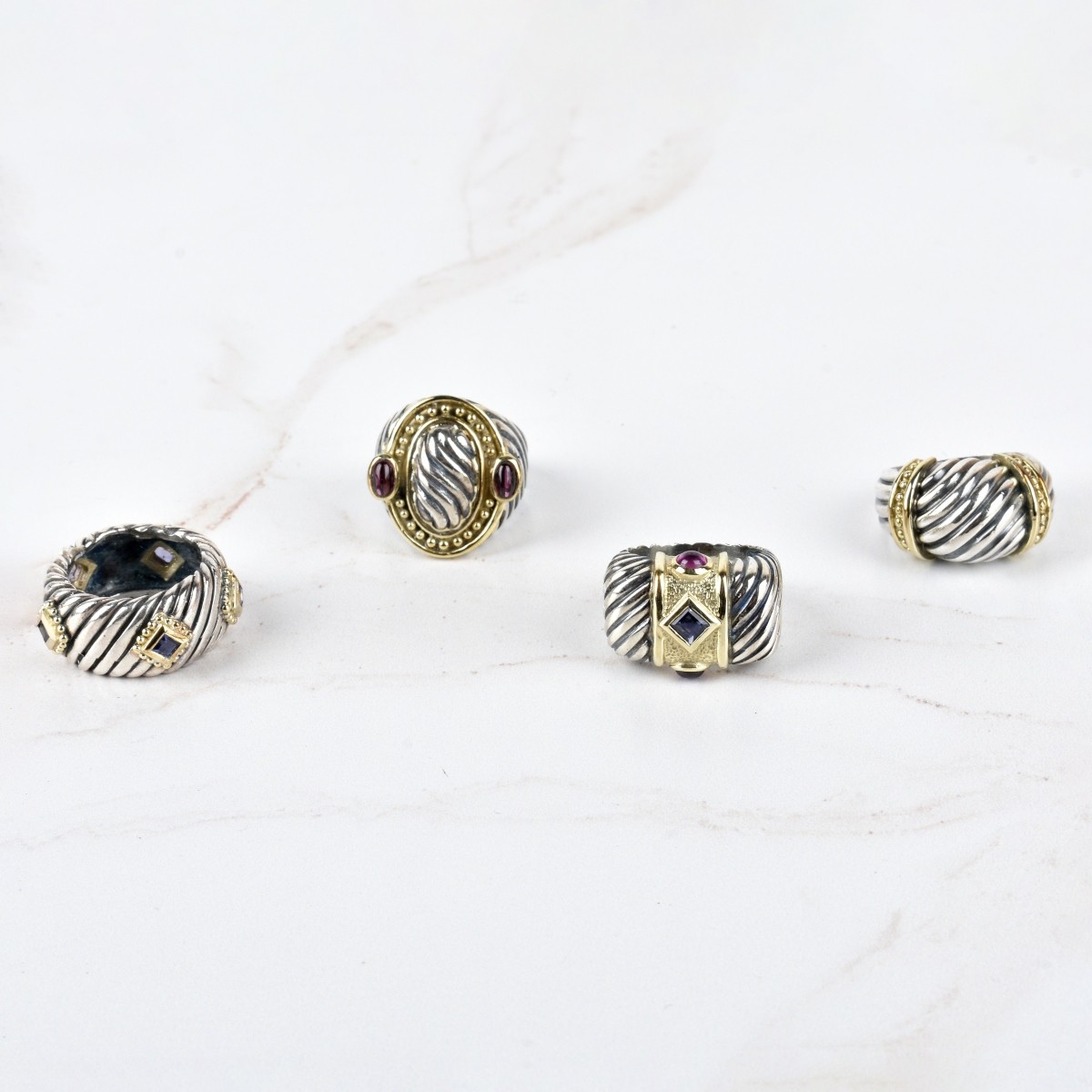 14K and Silver Rings