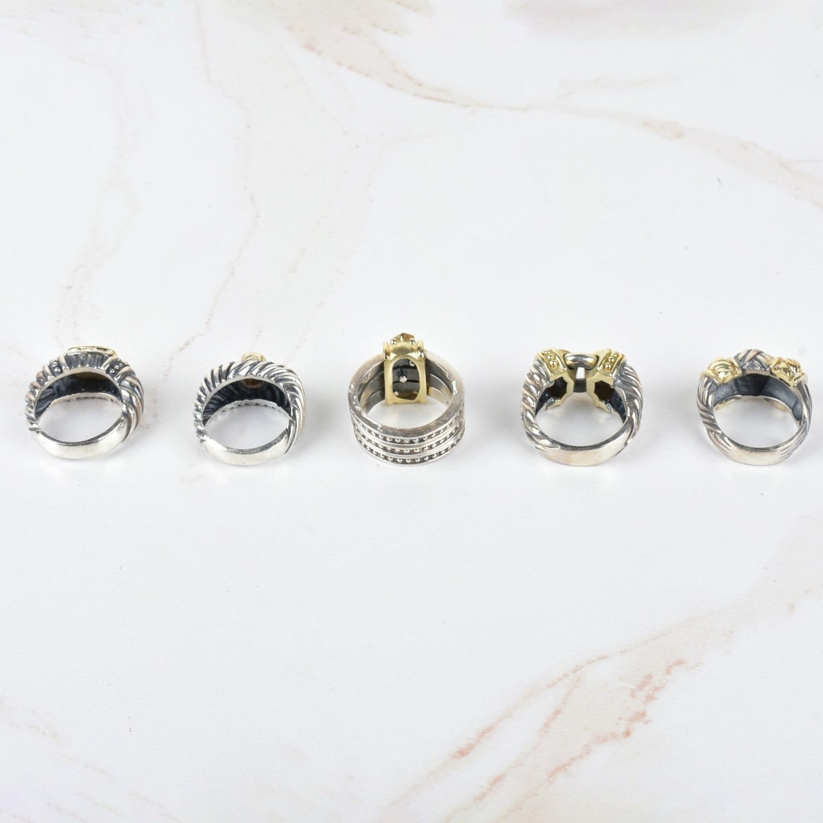 14K and Silver Rings