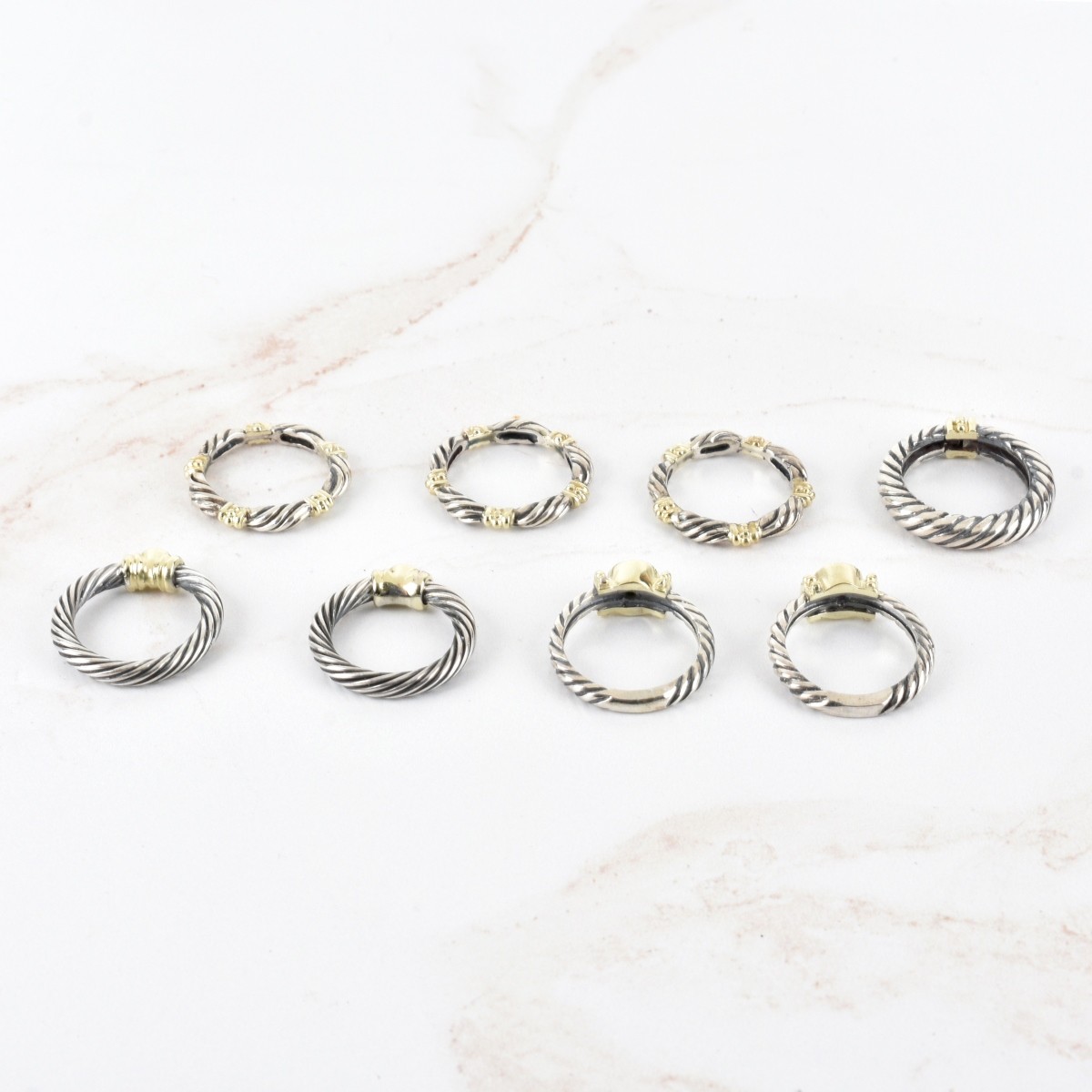 14K and Silver Rings
