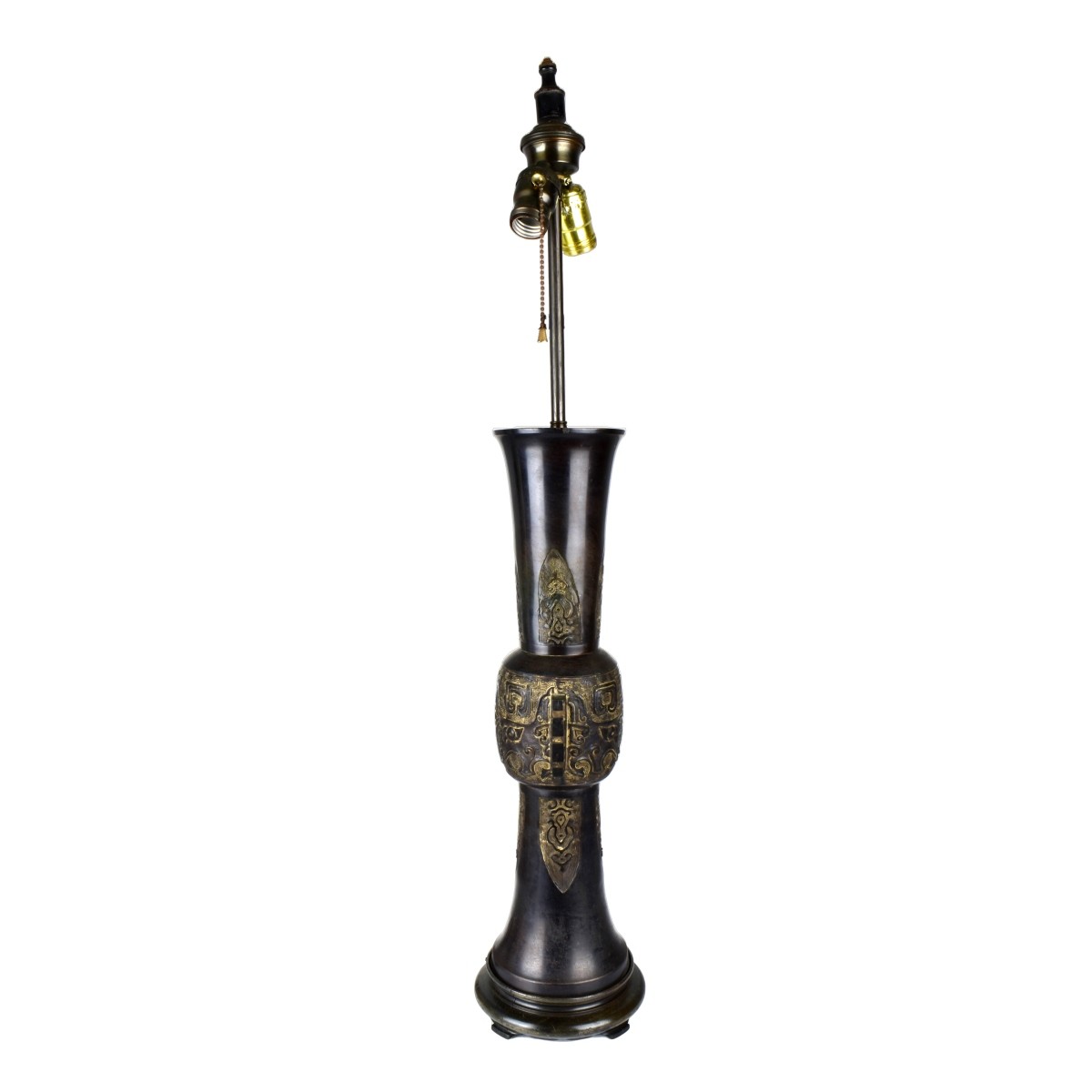 Large Chinese Bronze Vase as Lamp