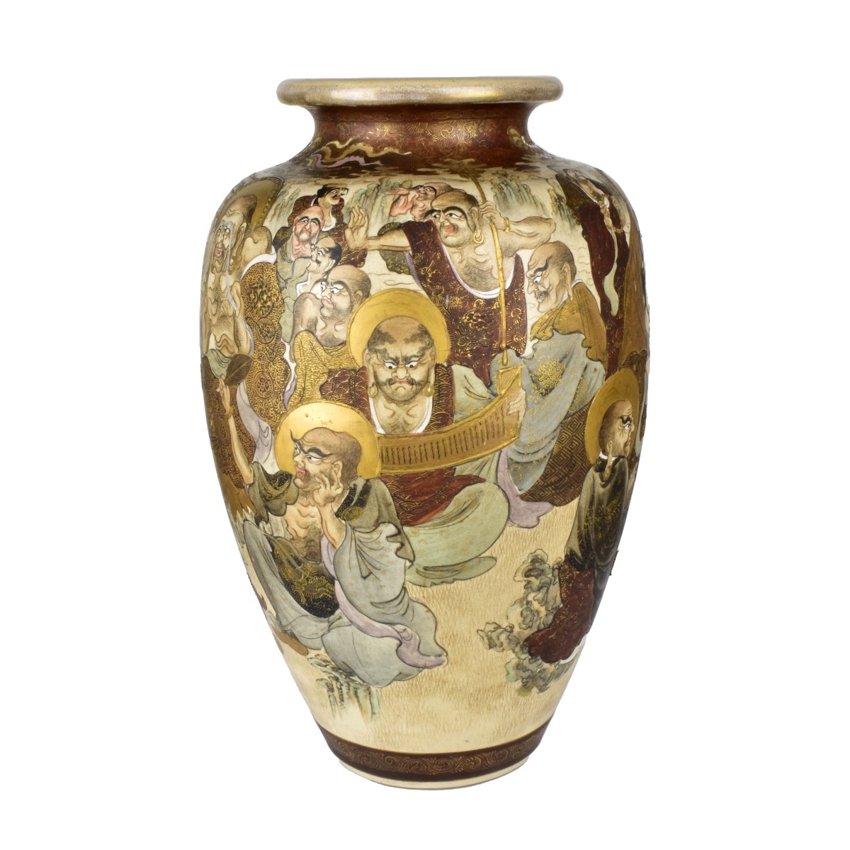 Large 19th C. Japanese Satsuma Vase