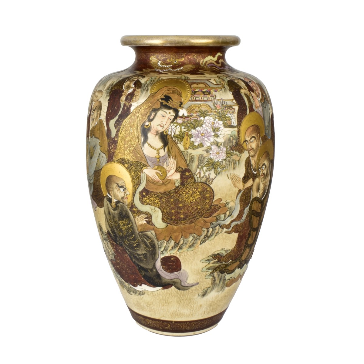 Large 19th C. Japanese Satsuma Vase