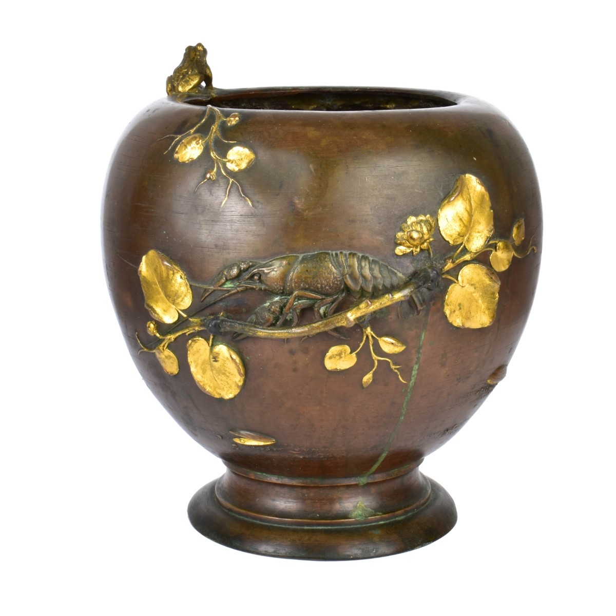 Large Japanese Bronze Vase