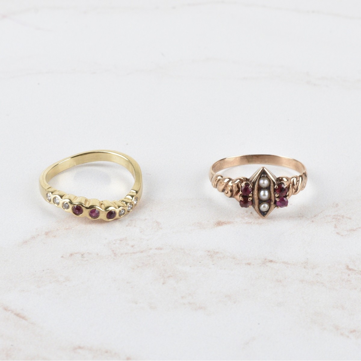 14K and Ruby Rings