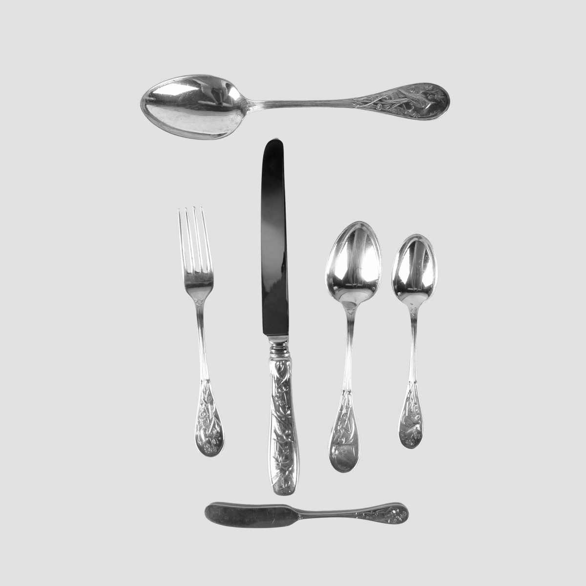 Tiffany & Co "Japanese" Sterling Flatware