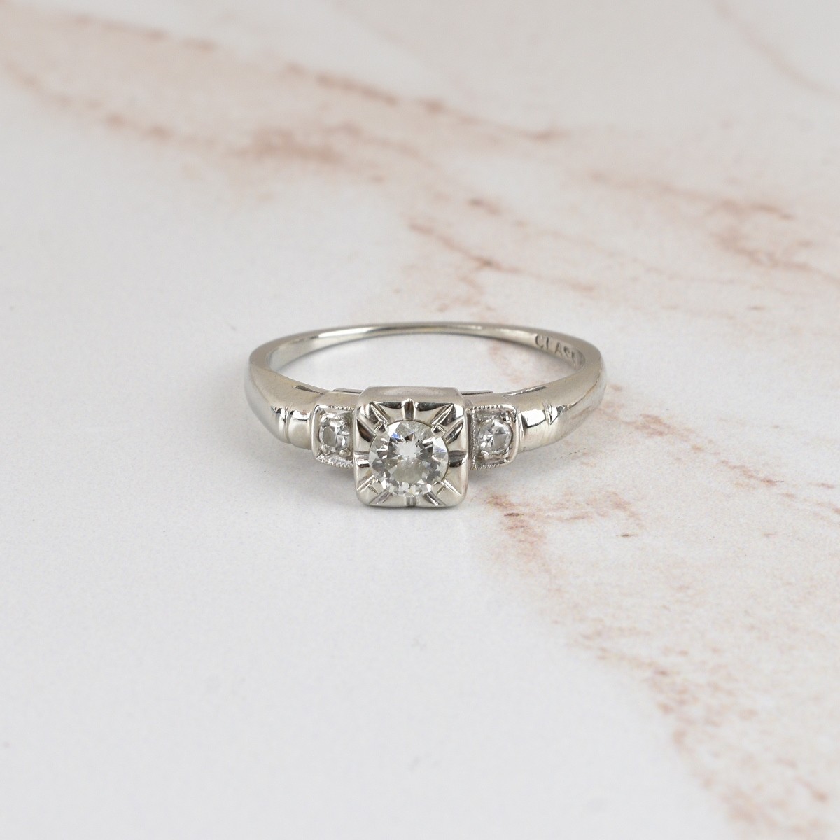 Diamond and 18K Ring