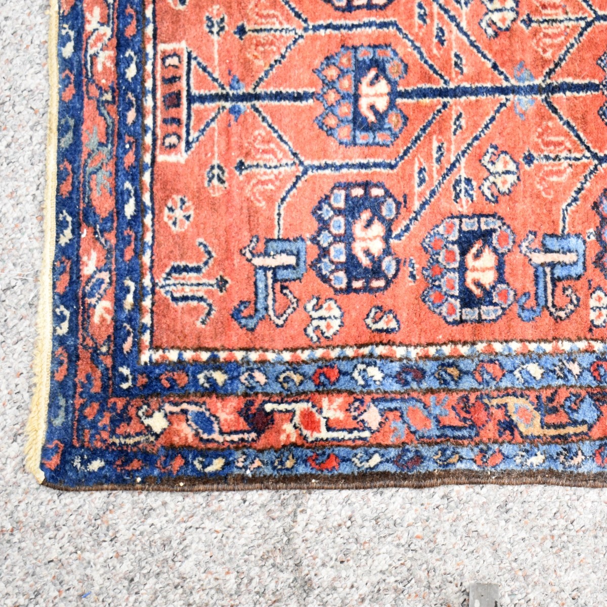 Semi Antique Kazak Caucasian Wool Rug