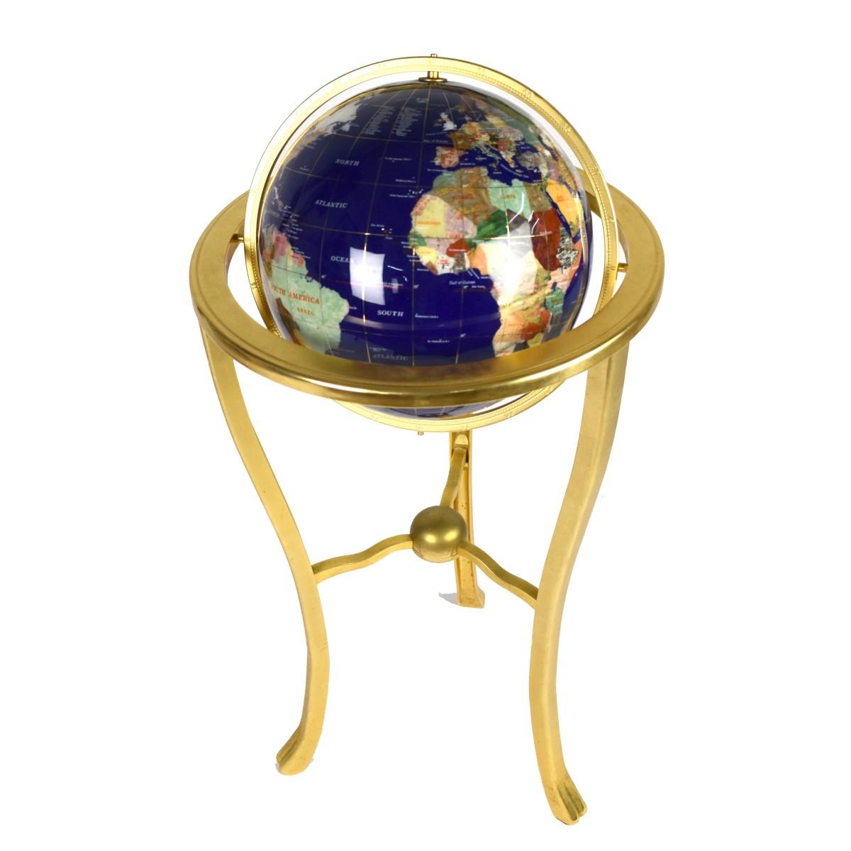 Large Gemstone Globe