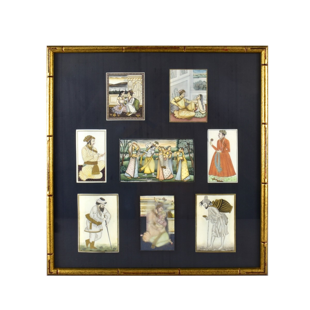 Indian Framed Mughal Painted Miniatures