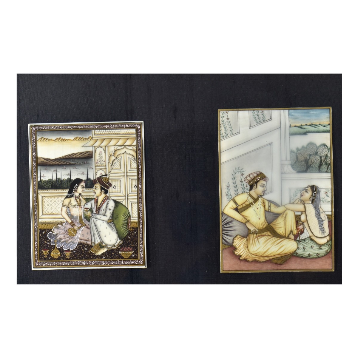 Indian Framed Mughal Painted Miniatures