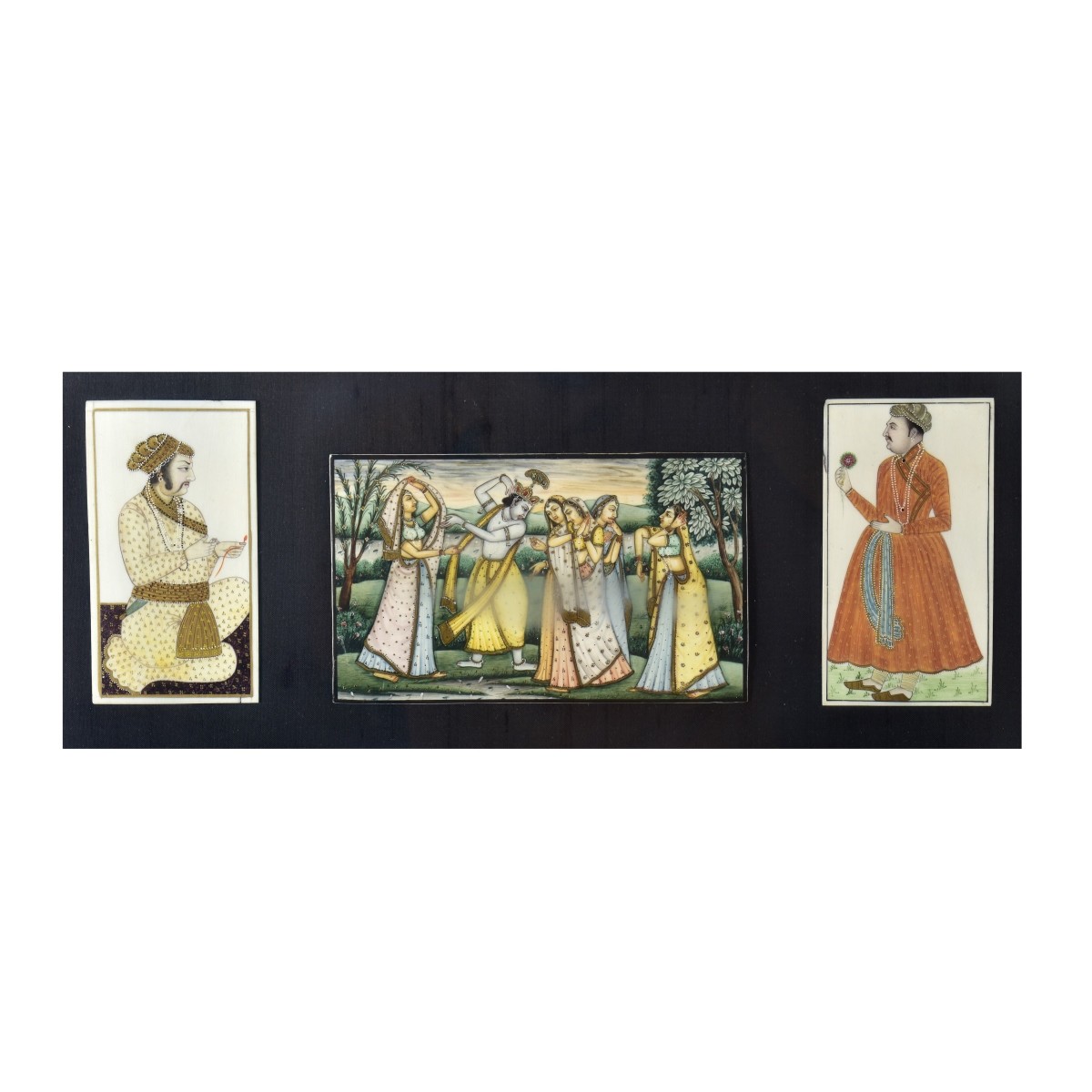 Indian Framed Mughal Painted Miniatures