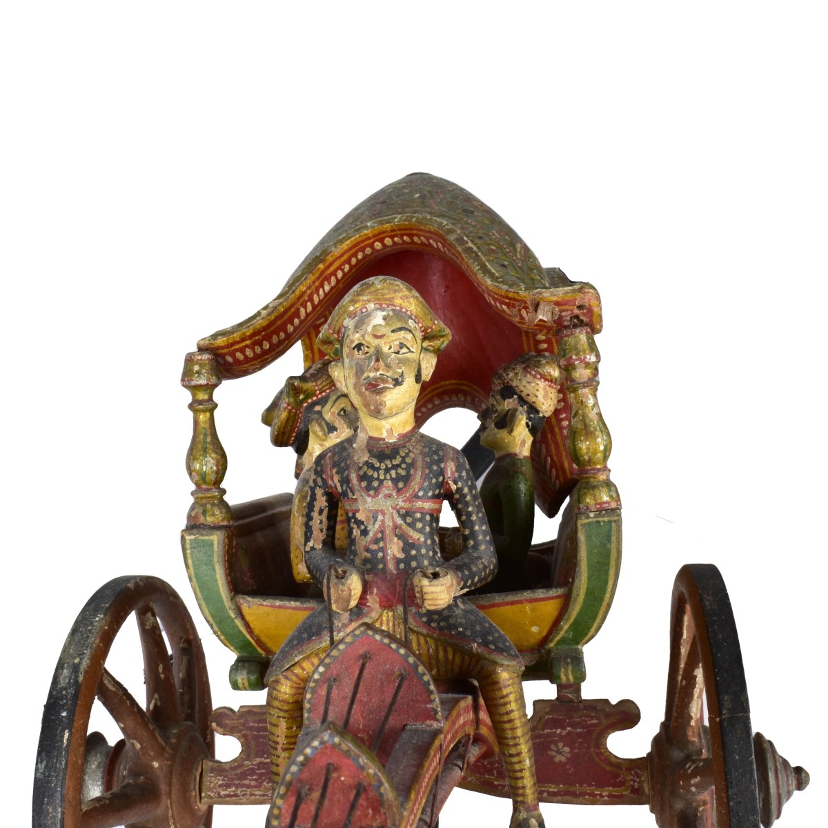 19th C. Indian Hand Painted Chariot