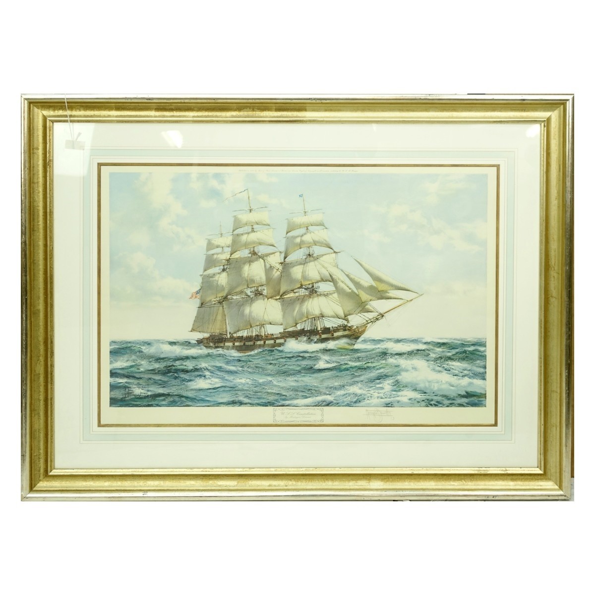 Montague J Dawson, British (1890-1973) Lithograph