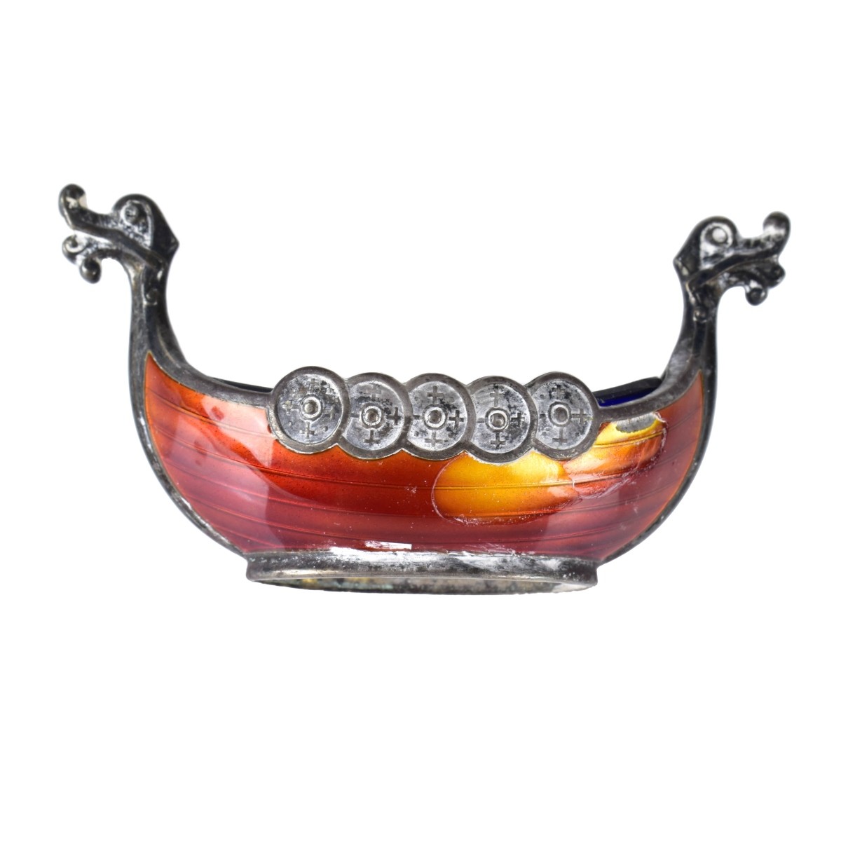 Four Theodore Olsen Sterling Salt Cellars