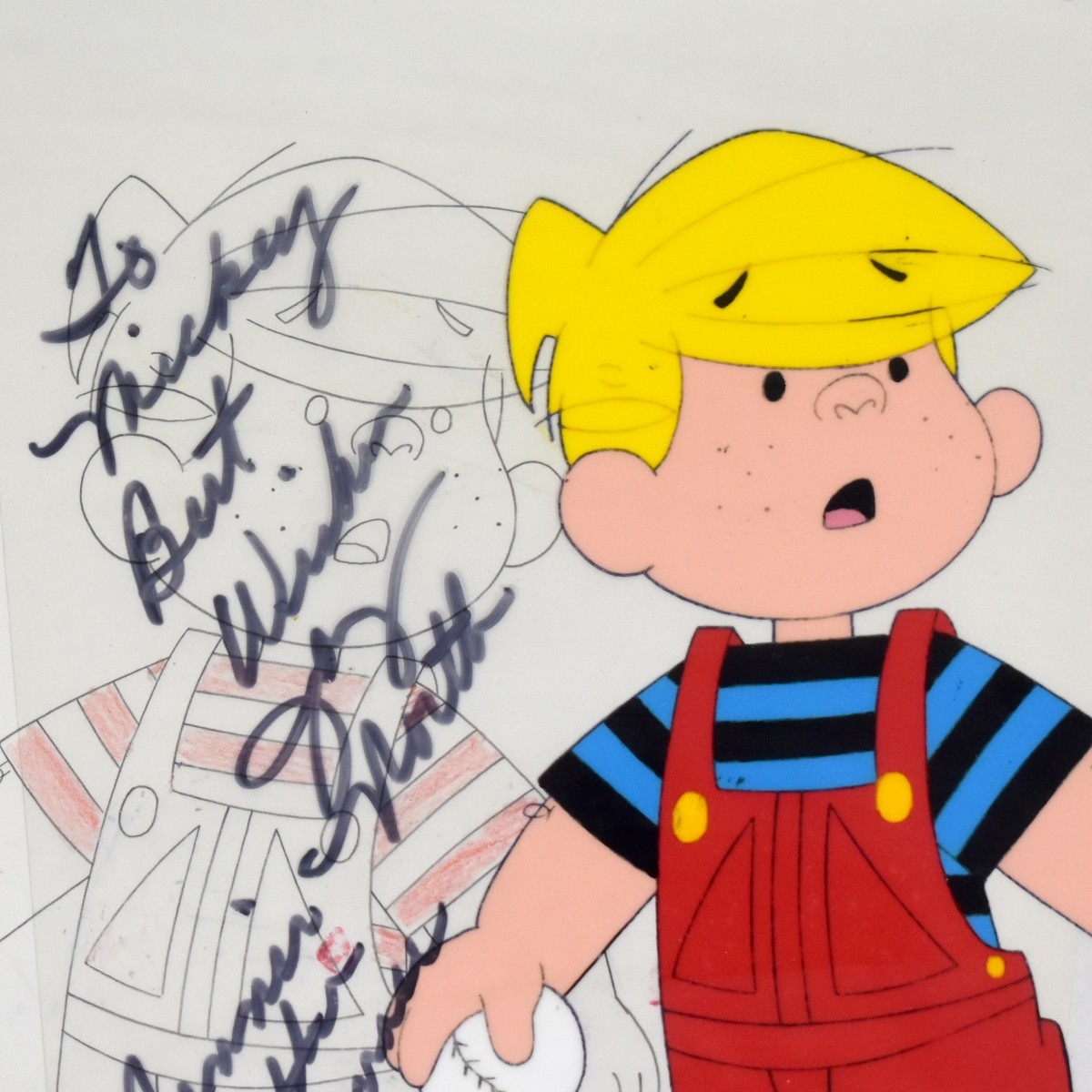 Cartoon Animation Cel Dennis the Menace